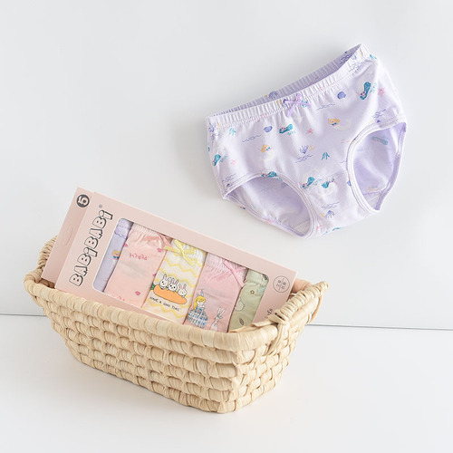 Barbi New Children's Underwear Gift Box Girls Cartoon Shorts Toddler Briefs Briefs Boneless Style