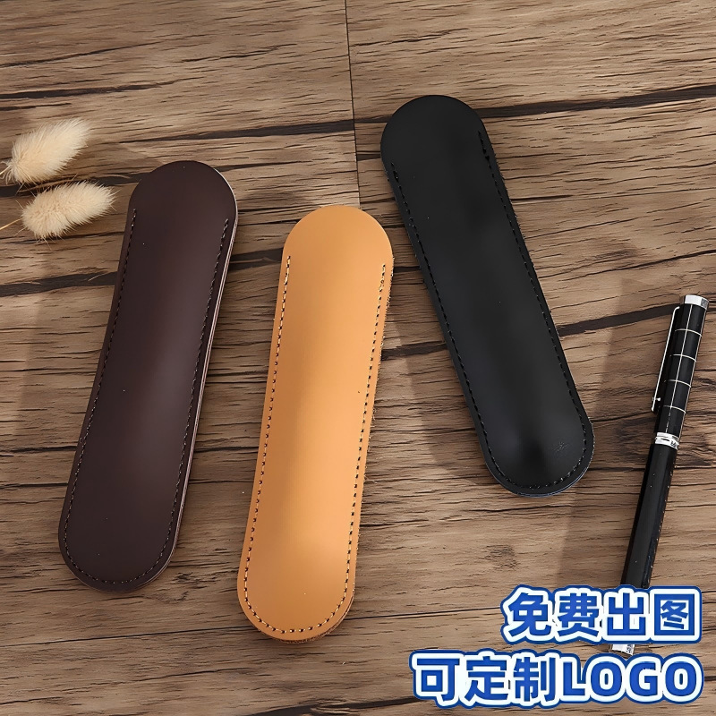 Pen Case, Pen Cover, Kraft Paper, Various Styles, Velvet Drawstring, Pu Leather, Frosted Transparent Felt Protective Bag, Hot Stamping Logo