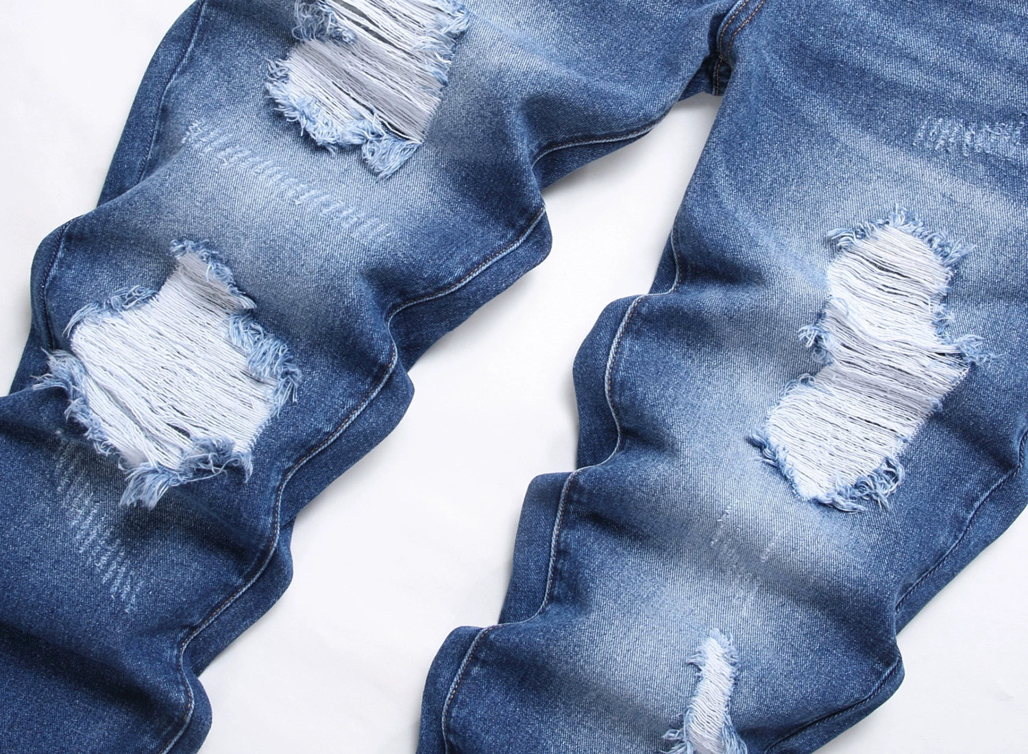 Classic blue denim demi-season jeans, Amazon, plus size