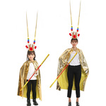 儿童节孙悟空紫金冠头饰 齐天大圣凤翅头冠帽美猴王面具服装套装