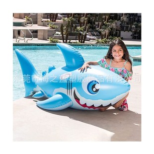 Dolphin Ride-On Shark Thickened Pvc Inflatable Black Whale Float Water Inflatable Toy for Summer Outdoor