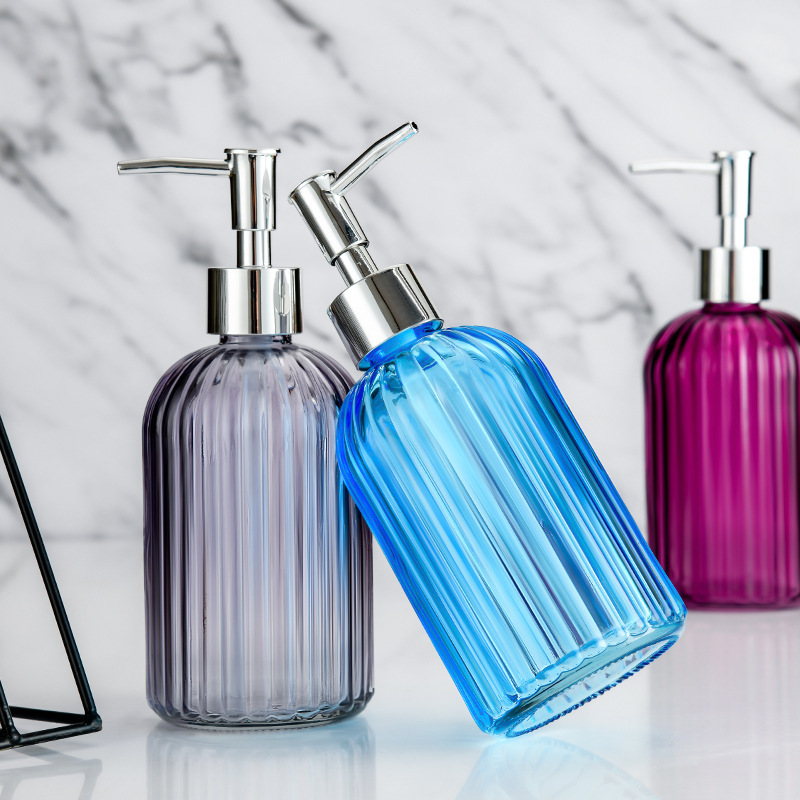Amazon Select Clear Hand Wash Pressing Glass Vertical Shower Lotion envasado en botellas de champú de alto valor facial image 5
