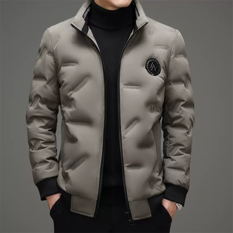 羽绒服男短款2024新款时尚立领休闲男士冬季保暖羽绒外套控价228