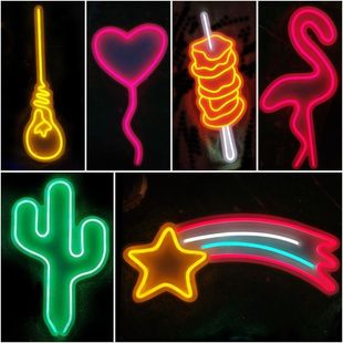 SOURCE Factory creative new multi-specification special-shaped neon modeling lamp decoration led wall hanging lamp color lamp wholesale