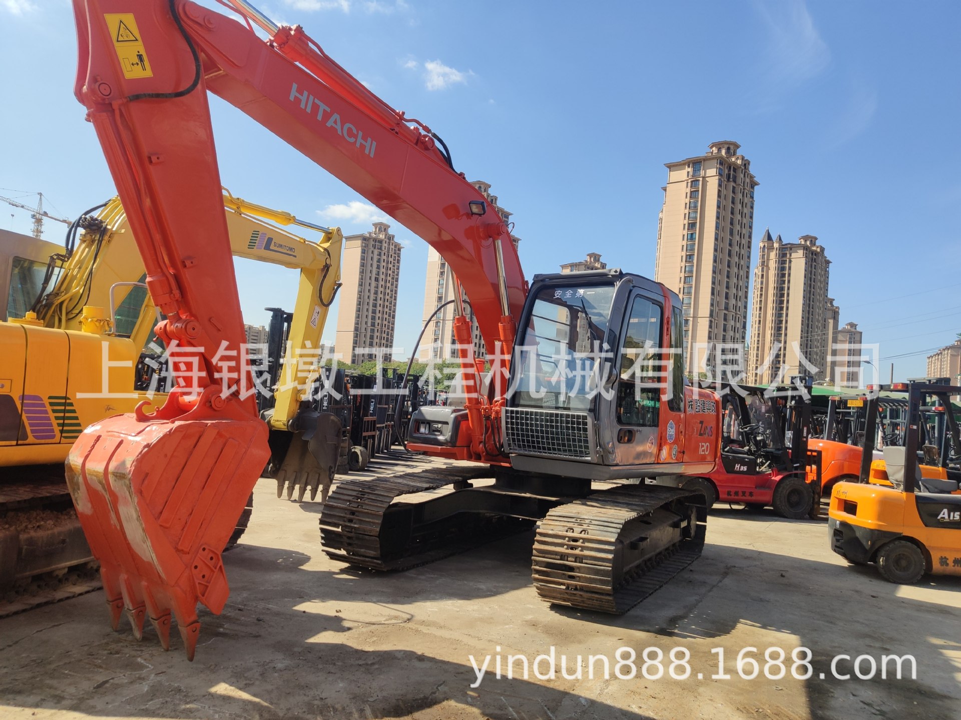 出售二手日立HITACHI120-6挖掘机 日立ZX120挖机