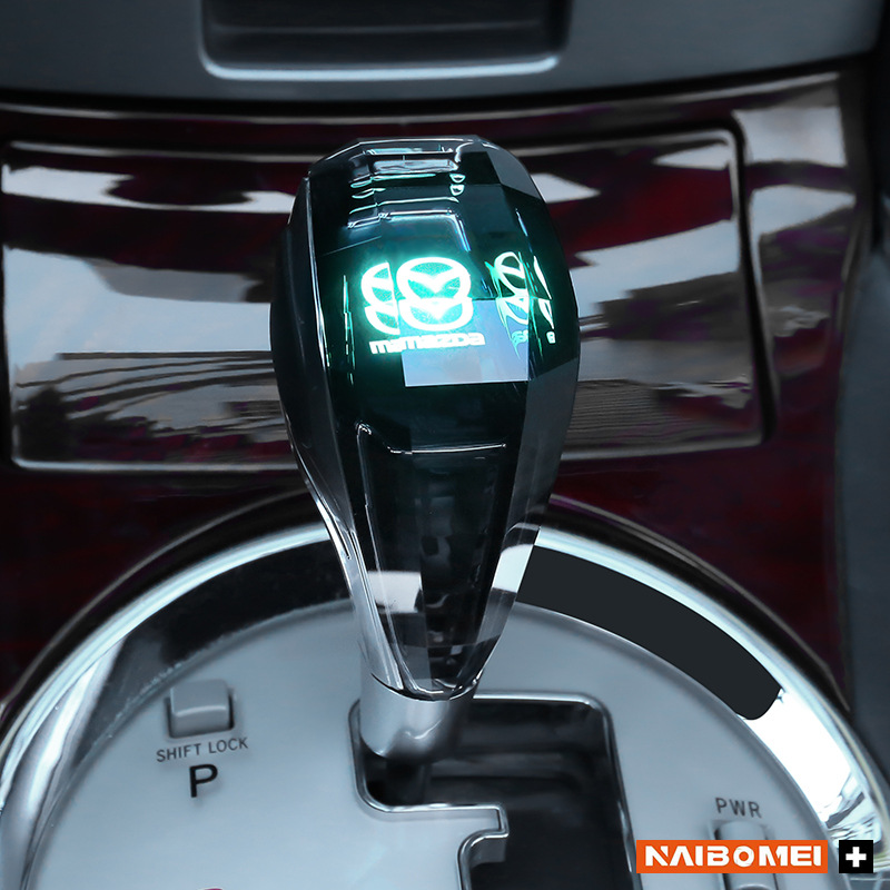 Adecuado para Toyota Mazda Mitsubishi Lexus coche especial cabeza de engranaje cristal con luz la lámpara modificación image 10