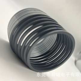 576*53.7*3风嘴磁铁定制 黑环氧吹风机磁吸耐高温圆环粘结钕铁硼