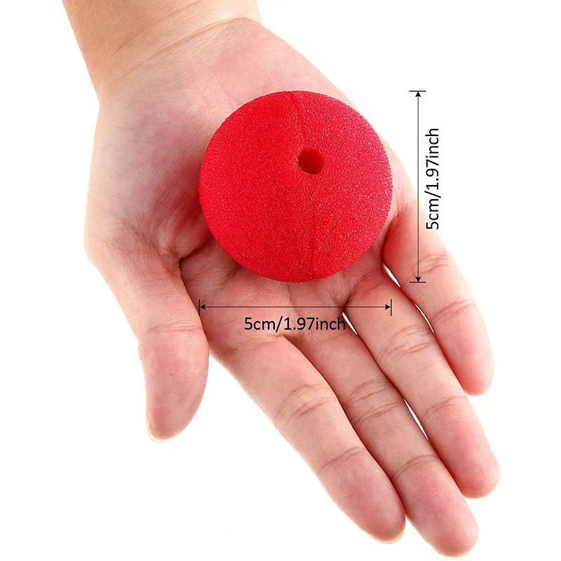 Fábrica al por mayor nariz de payaso bola esponja roja fiesta suministros de evento payaso disfraz de espectáculo de magia