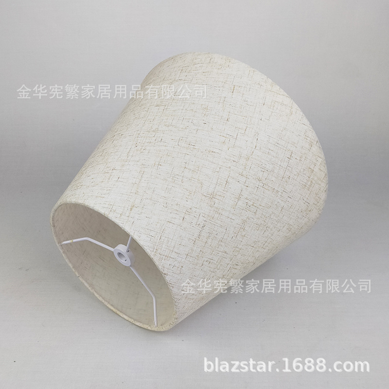 Directo de fábrica creativa tela cónica cuerno blanco Hotel dormitorio comedor lámpara Mesa accesorios pantalla Shell