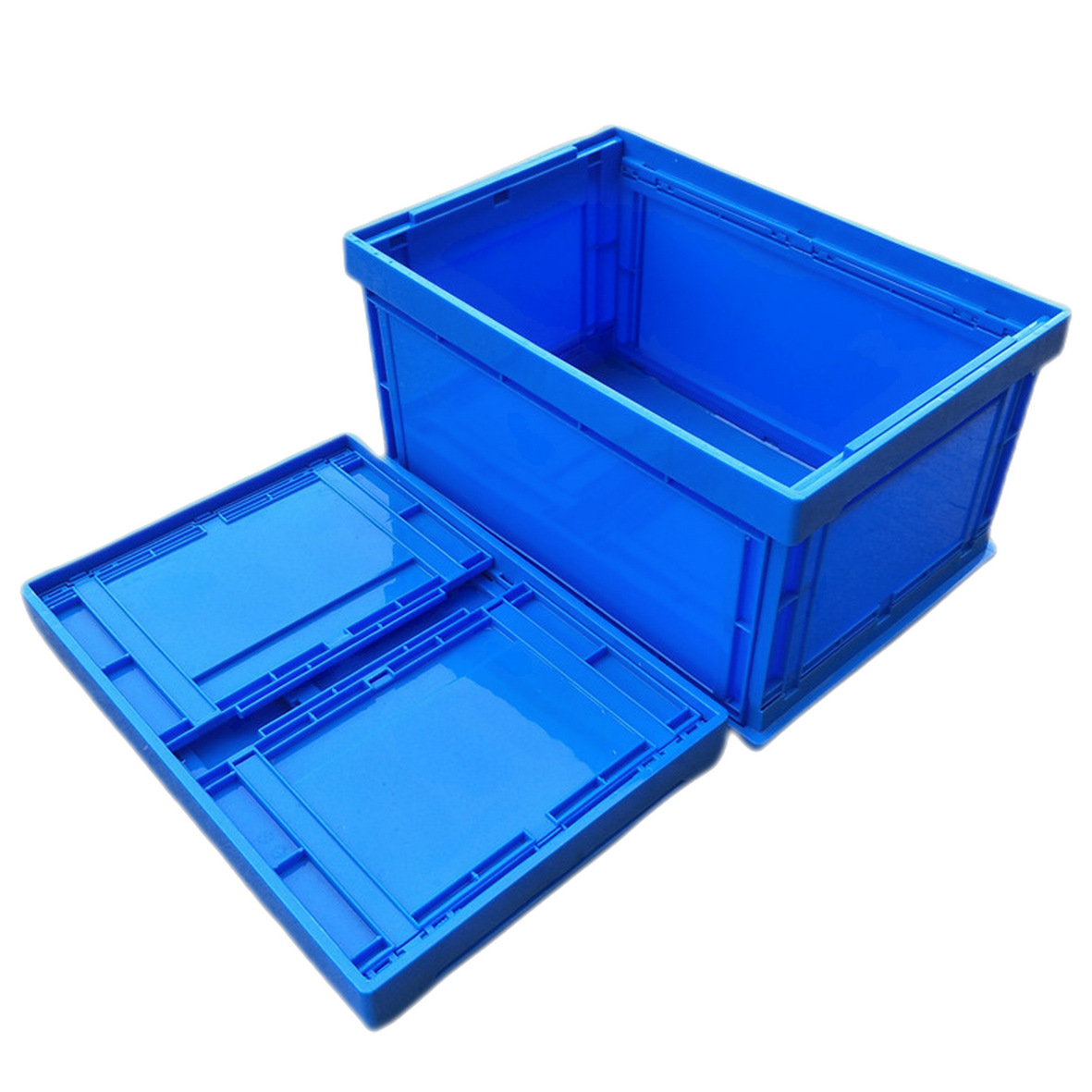 加厚折叠周转箱物流箱可折叠式塑料箱配件运输箱多功能胶箱