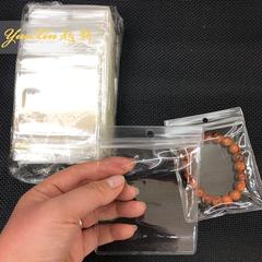 36mm Thickened Ultra-Transparent PE Sealed Hook-and-Latch Pouch with Round Hole OPP Jewelry Bag PVC Bag Wholesale