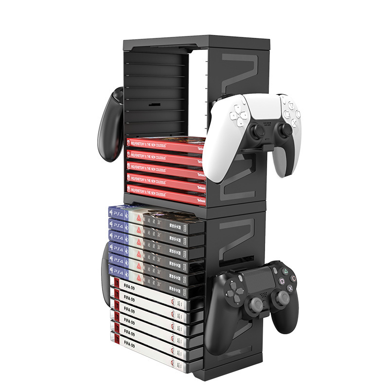Ps5ゲームcdボックス収納棚xboxディスク二重収納ボックススタンドswitch収納ディスクホルダー|undefined