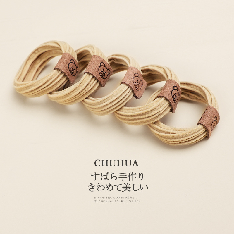 Diadema sin costuras tocado accesorios para el cabello banda para el cabello estilo coreano femenino Cola de Caballo corbata pelo no duele banda de goma elástica pelo cuerda al por mayor