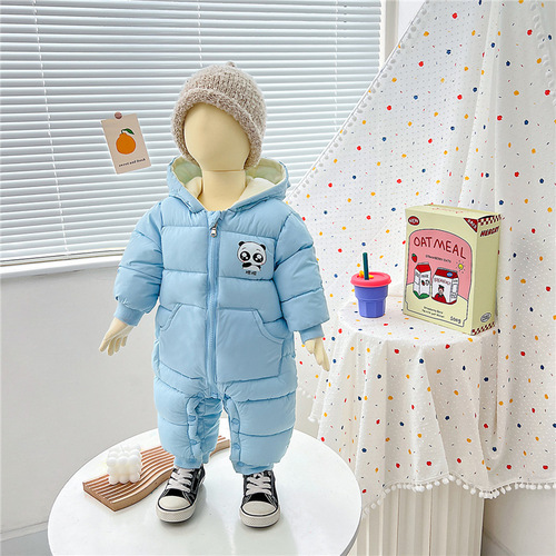 Baby onesie, newborn sleeper, winter padded, thick crawling suit for babies, unisex, cotton romper for toddlers