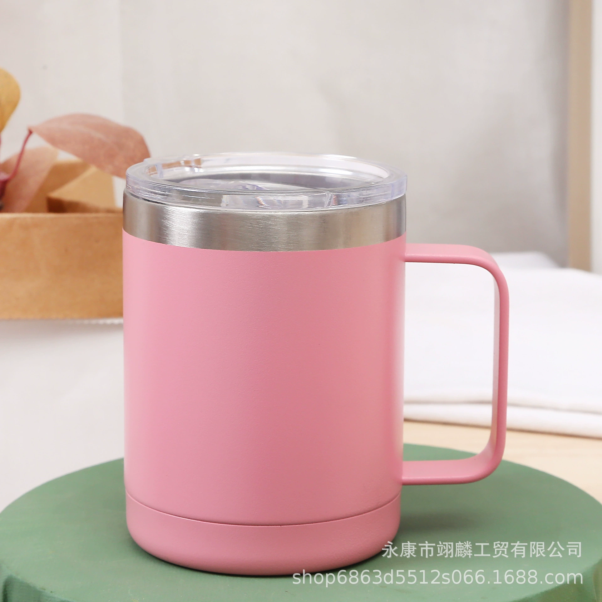 Производитель источник иностранной торговли 304 ручка 10oz чашка марк cross-border нержавеющая сталь ледяная колба пивная чашка кофейная чашка