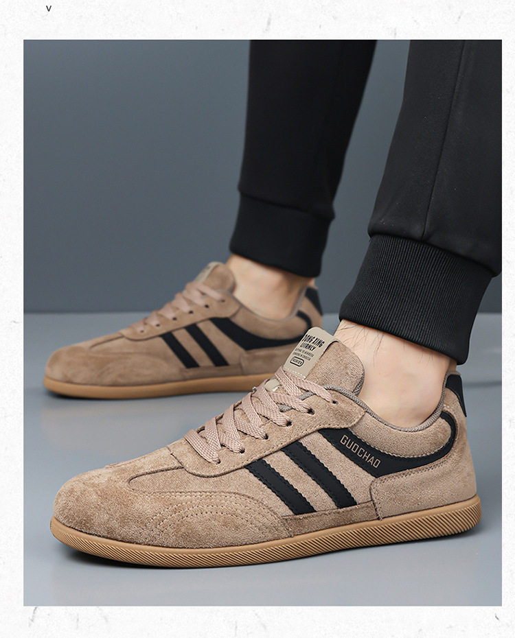 Giày sneaker nam cổ thấp thoáng khí phong cách retro, đế mềm, gót thấp 1–3 cm — 5516 màu kaki, 5516 màu đen, 5516 nâu chi tiết 15