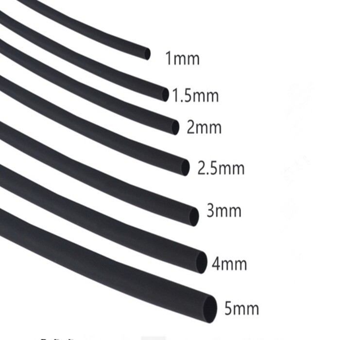 Triple black non-lettering heat shrinkable sleeve 0.6/0.8/1/1.5/2/2.5/3/3.5/4/5/6/8-50mm Triple black non-lettering heat shrinkable sleeve 0.6/0.8/1/1.5/2/2.5/3/3.5/4/5/6/8-50mm