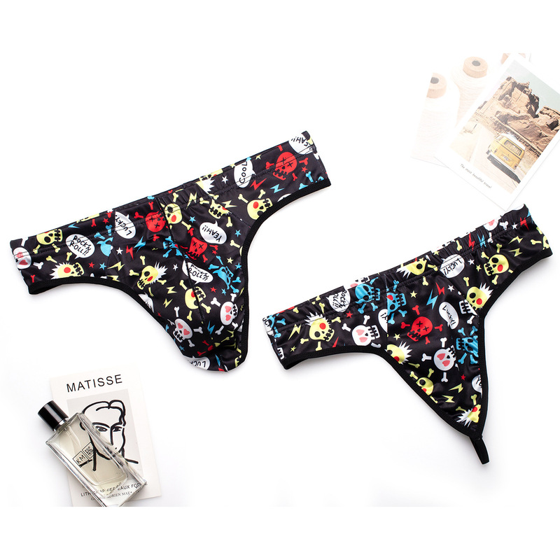 Men's underwear couple cartoon funny cotton Xiaoping pants men's thong head Foreign Trade single Ding underwear wholesale Men's