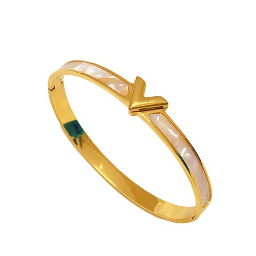 Korean-style fashionable commuting titanium steel bracelet for women, colorfast, elegant, versatile, personalized, full diamond, influencer lightweight luxury versatile accessory