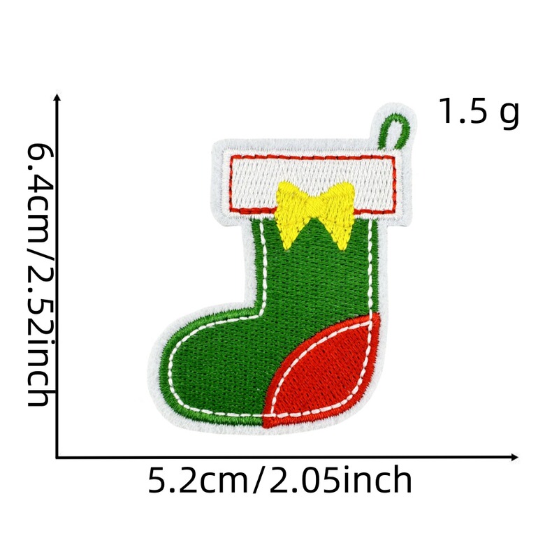 ホリデー漫画クリスマス刺繍布パッチ在庫卸売装飾雪だるまヘラジカ刺繍パッチアイロンパッチ|undefined