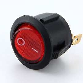 圆形开关 KCD1三挡3脚 玩具车船电源开关 电路配件 船型开关