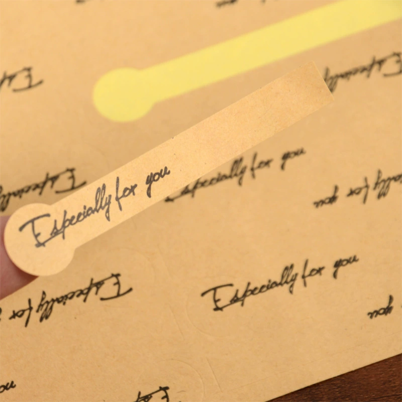 Уплотнительные наклейки специально для вас Крафт-бумага Ретро ручной выпечки Подарочные наклейки