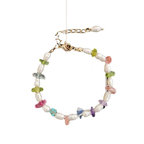 Luxe High-Quality Natural Freshwater Pearl Necklace for Women Handmade Pearl and Natural Stone Turquoise Necklace
