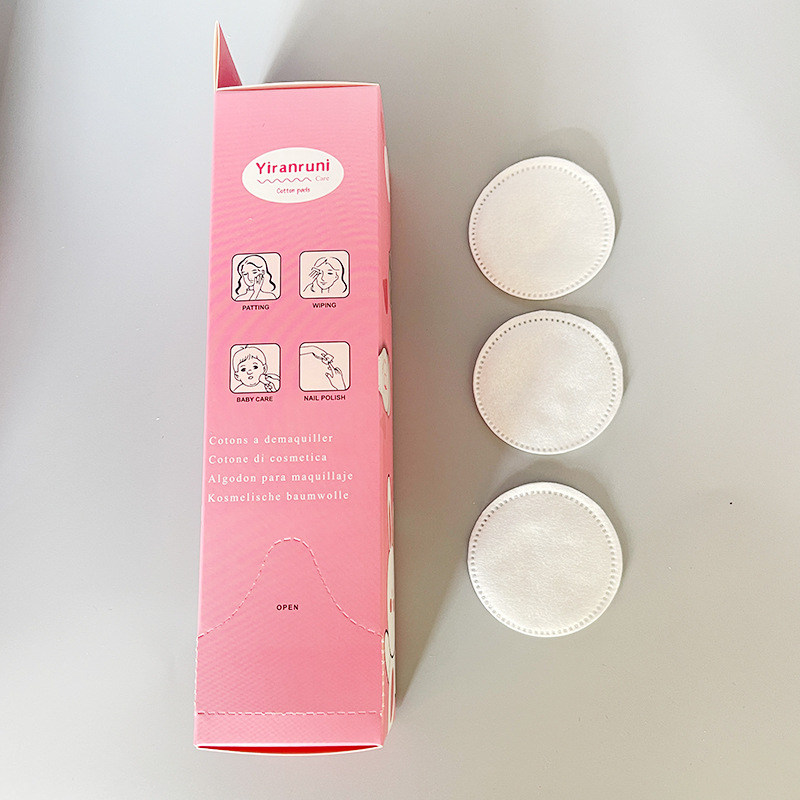 Algodón de limpieza suave, cómodo, limpio, fuerte, suave, no irritante, absorbente, sin pelusa, maquillaje redondo desechable