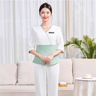[Medical Beauty Front Desk] Female Slim Skin Management Beautician Work Clothes Suit Spa Health Center Technician Work Clothes
