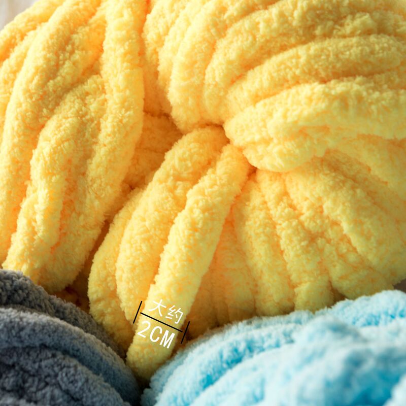 Iceland wool group wholesale super thick 2cm wool Group hand woven hook blanket line cushion line factory direct supply