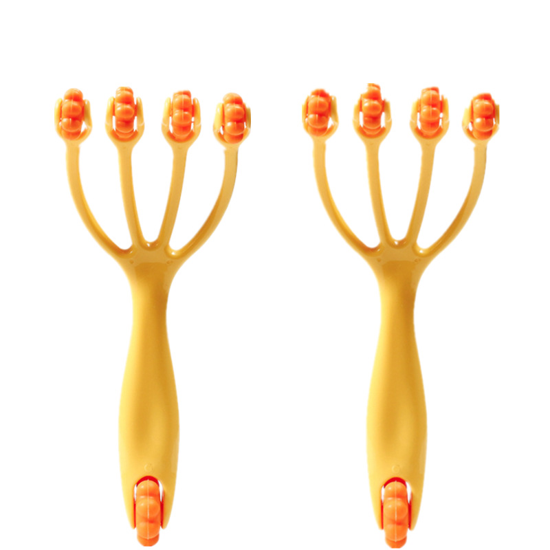 Dahe Hand-Grabbed Four-Finger Roller Massager Foot Acupoint Leg Meridian Four-Claw Ball Five-Claw Head Massager