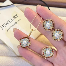 天然珍珠耳饰;耳饰配件;天然珍珠项饰