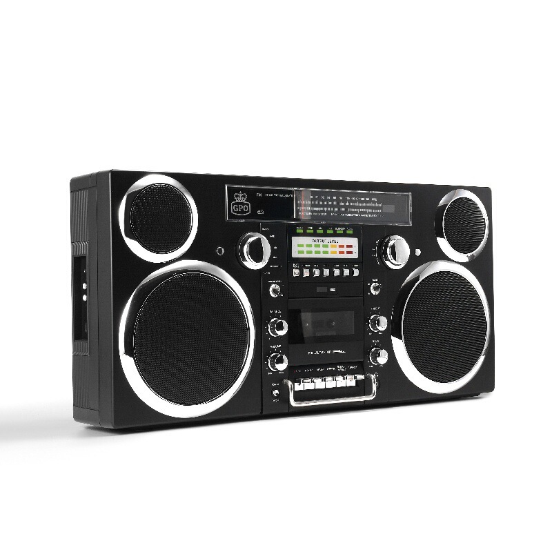 跨境复古录音收音机手提式磁带机CD光盘多功能大功率蓝牙音响户外|undefined