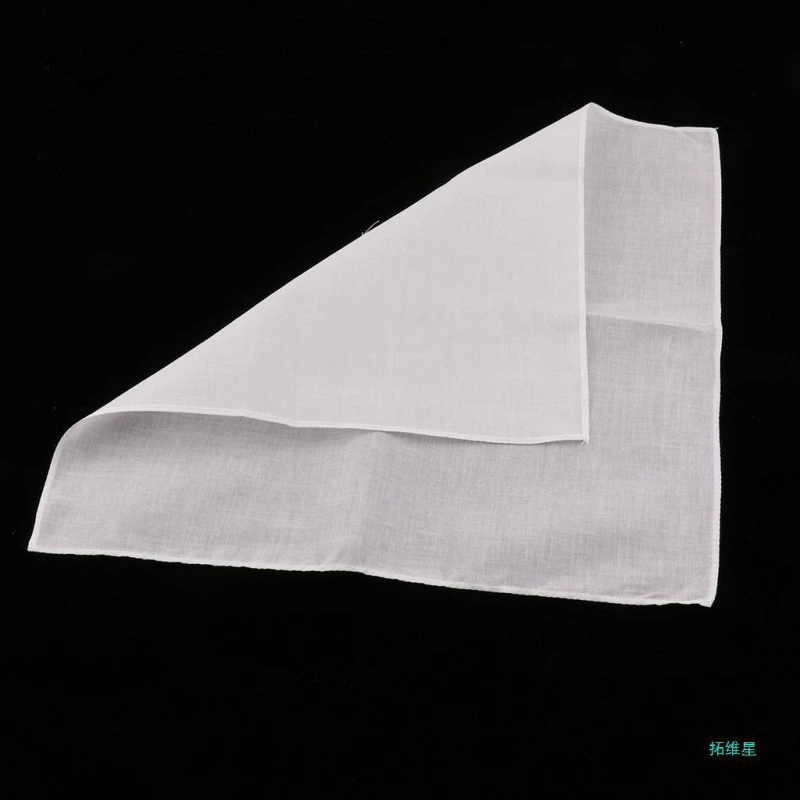 [5/ 10pcs Mens White Handkerchiefs   Cotton Square Super Soft]