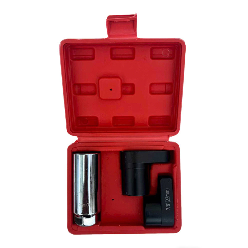 Llave de vaso especializada para desmontaje y montaje del sensor de oxígeno delantero del coche, llave de boca abierta de 22 mm, juego de herramientas de reparación automotriz de 22 mm.