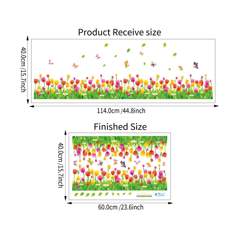 3d tulbi seinakleebis eemaldatav lilleline kodukaunistus_voghion.com