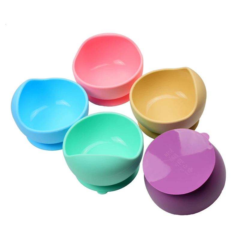 Детская силиконовая миска для пищевых продуктов, миска для дополнительного кормления для детского питания, устойчивая к падениям и высоким температурам, портативная удобная детская миска