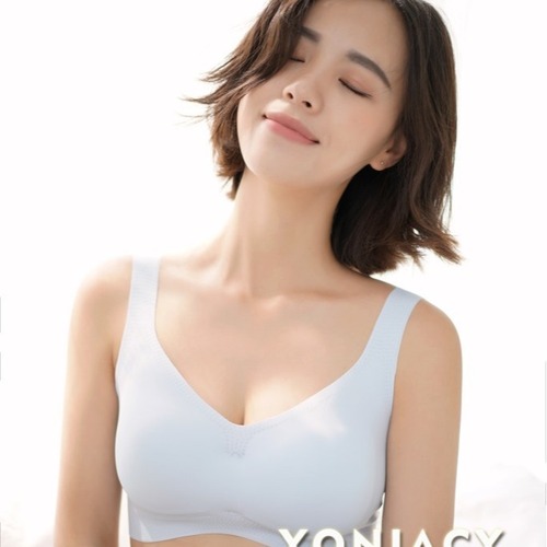 Genuine Anxin Free underwear women's spaghetti straps seamless bra sleep care underwear new wire-free bra