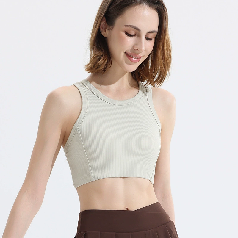 Новый спортивный бюстгальтер дамы амортизирующие анти-провисание фиксированная грудная клетка широкие плечевые ремни для бега Йога жилет снаружи носить красотку