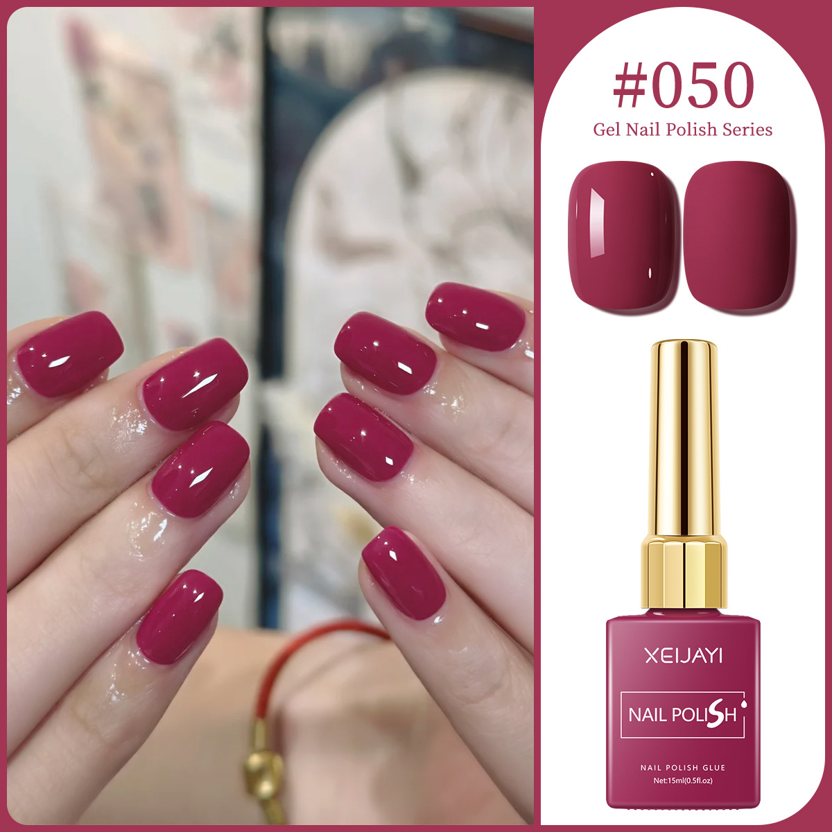 Macaron color pegamento de uñas 2025 nuevo estilo de moda Chellie rojo oliva verde pegamento de uñas