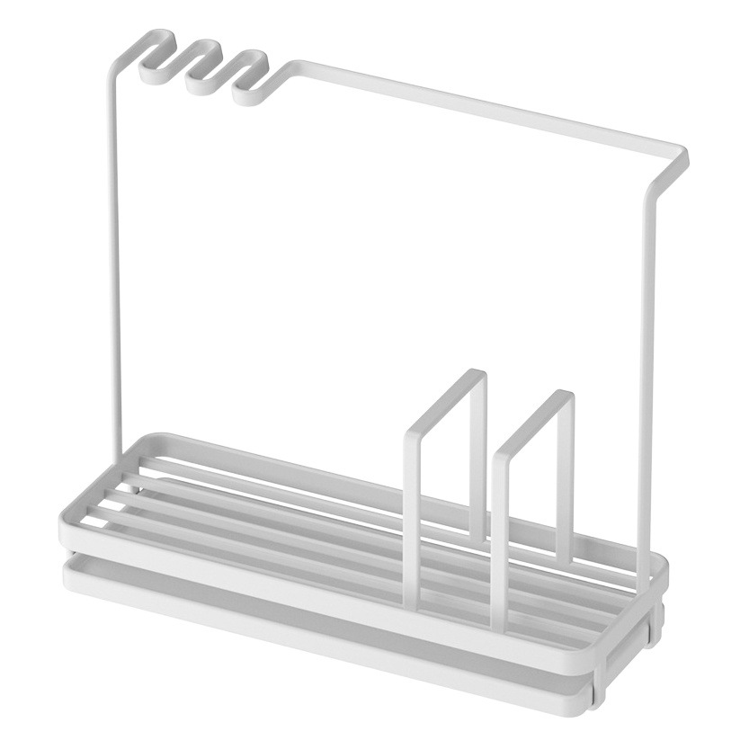 Amazon de estilo japonés estante de la cocina de almacenamiento de trapo Toalla de drenaje de rack estante de la cocina esponja estante de drenaje