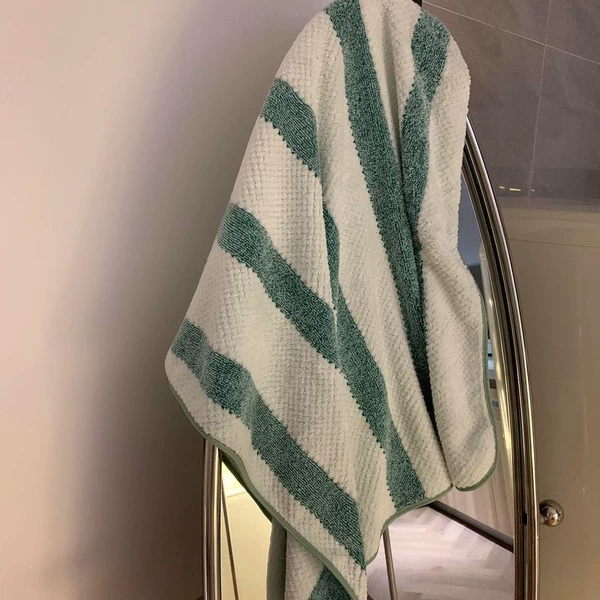 Spliced Striped [Bath Towel] - Fresh Green