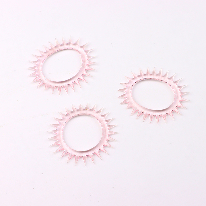 Beaded TPE Cock Ring with Soft Spikes, Non-Restrictive Couples Foreplay Ring, Blue — detail image 7