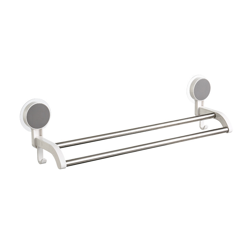 Rack de toallas de acero inoxidable, cocina sin perforación, estante de toallas de baño multifuncional, estante de almacenamiento de toallas domésticas image 6