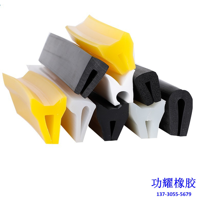 硅胶布袋除尘设备密封条 耐高温收尘器密封胶条 除尘器盖板压条