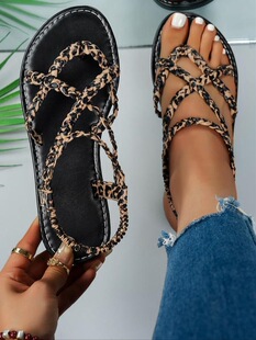 B 22436 Woven Toe Flat Sandals �����Aֺ��Ь