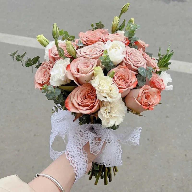 婚礼手捧花新娘手捧结婚出片郁金香领证仿真花拍照道具七夕|undefined