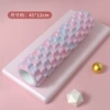 Hollow: [Pad dyeing contrasting color/pink blue-wolf tooth style] 45*13 cm