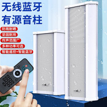 先科户外蓝牙防水音柱 室外挂墙壁挂式音响功放喇叭套装音箱学校
