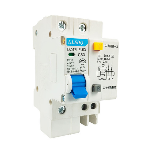 Leakage Protection Device DZ47LE-63/1P Small Leakage Circuit Breaker Manufacturer Supply Leakage Protection Switch